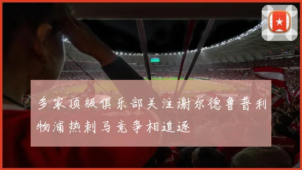 多家顶级俱乐部关注谢尔德鲁普利物浦热刺马竞争相追逐